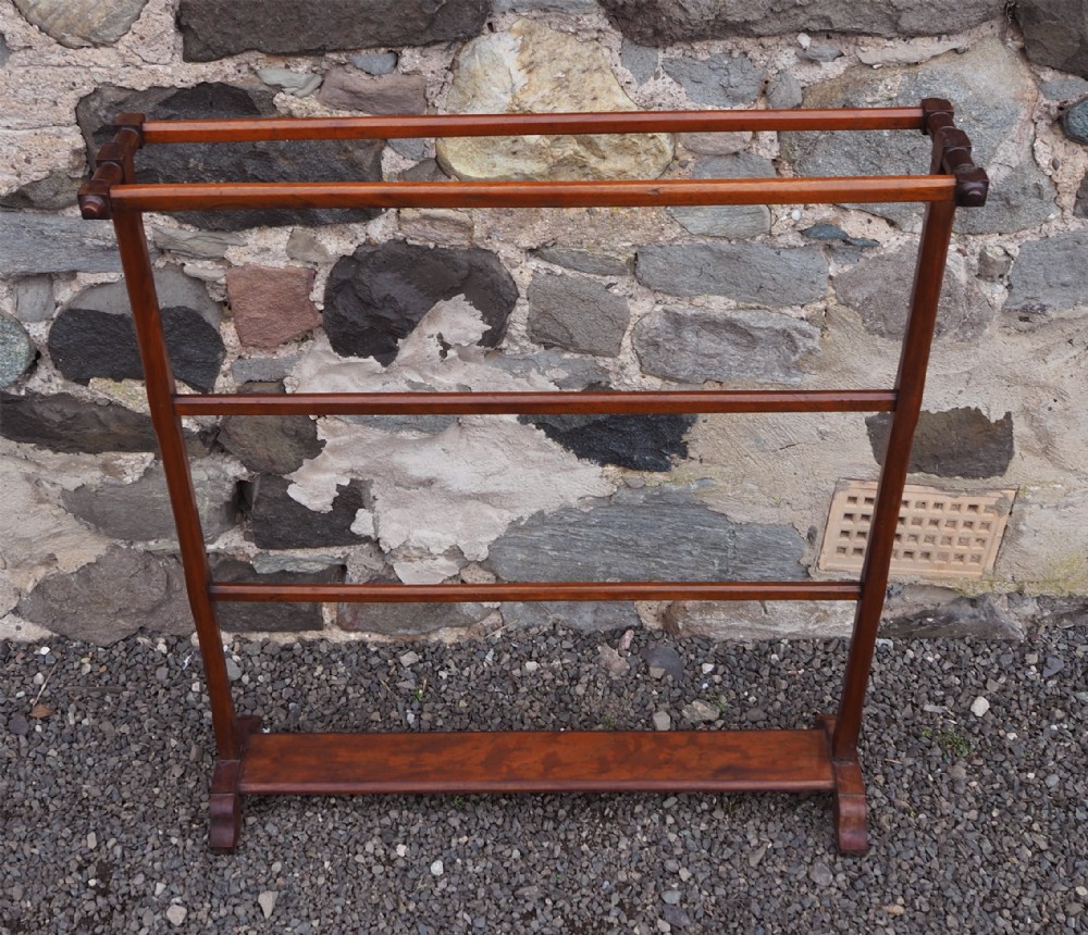 19th Century Mahogany Towel Rail