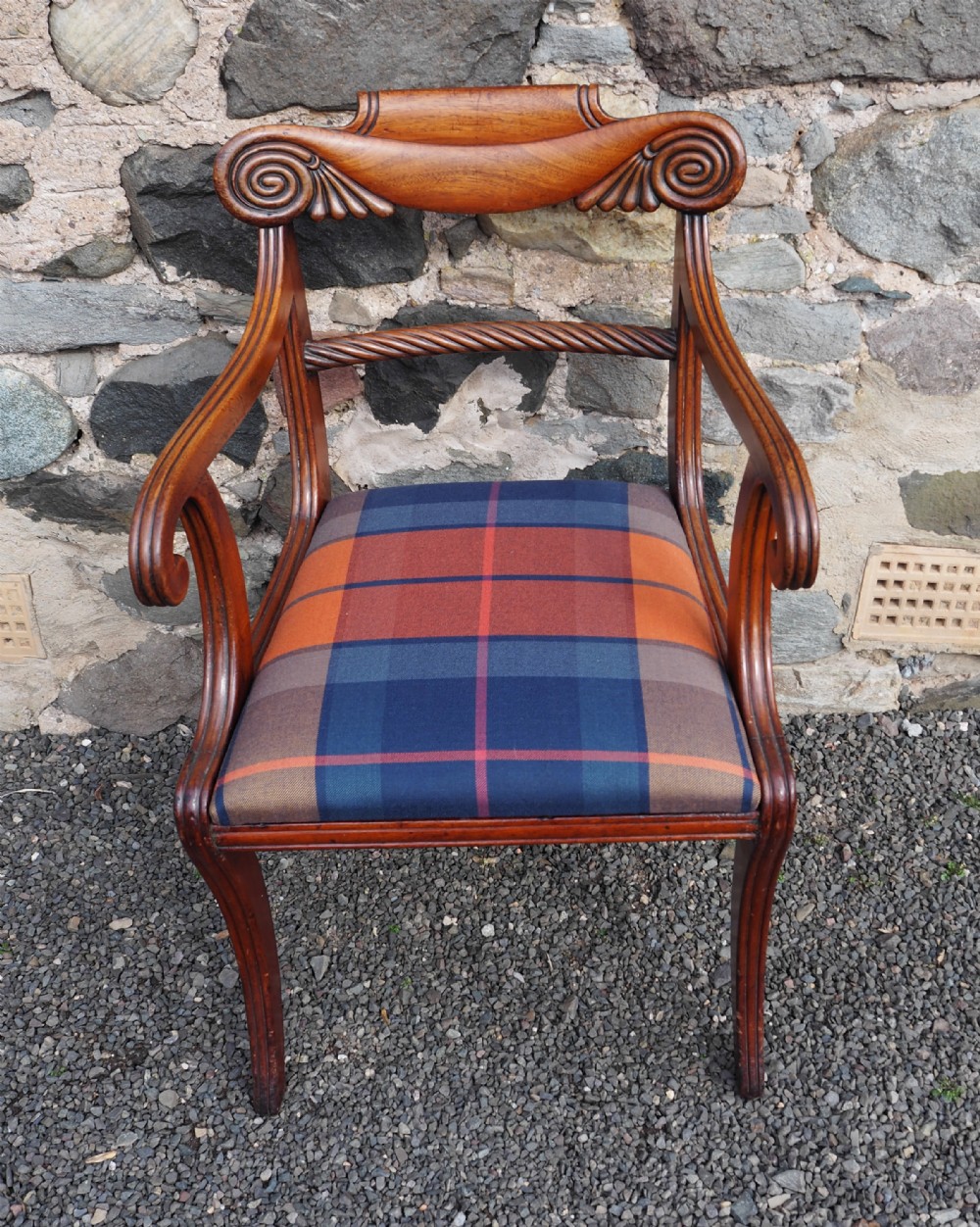 Regency Scottish Mahogany Desk Chair