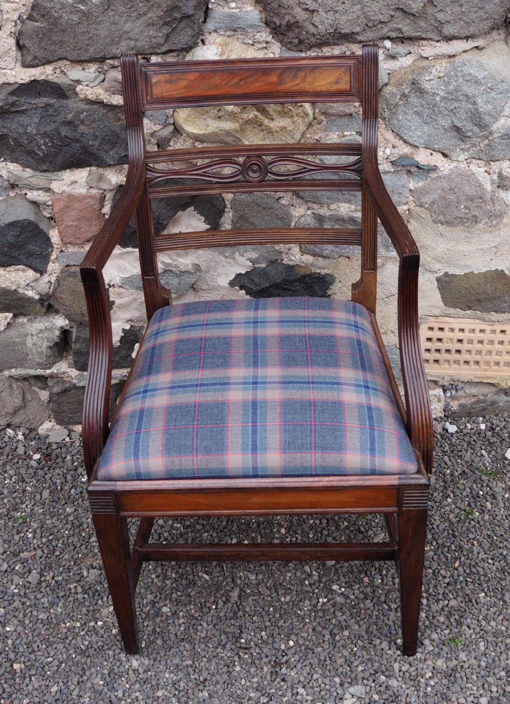 Georgian Scottish Mahogany Arm Chair