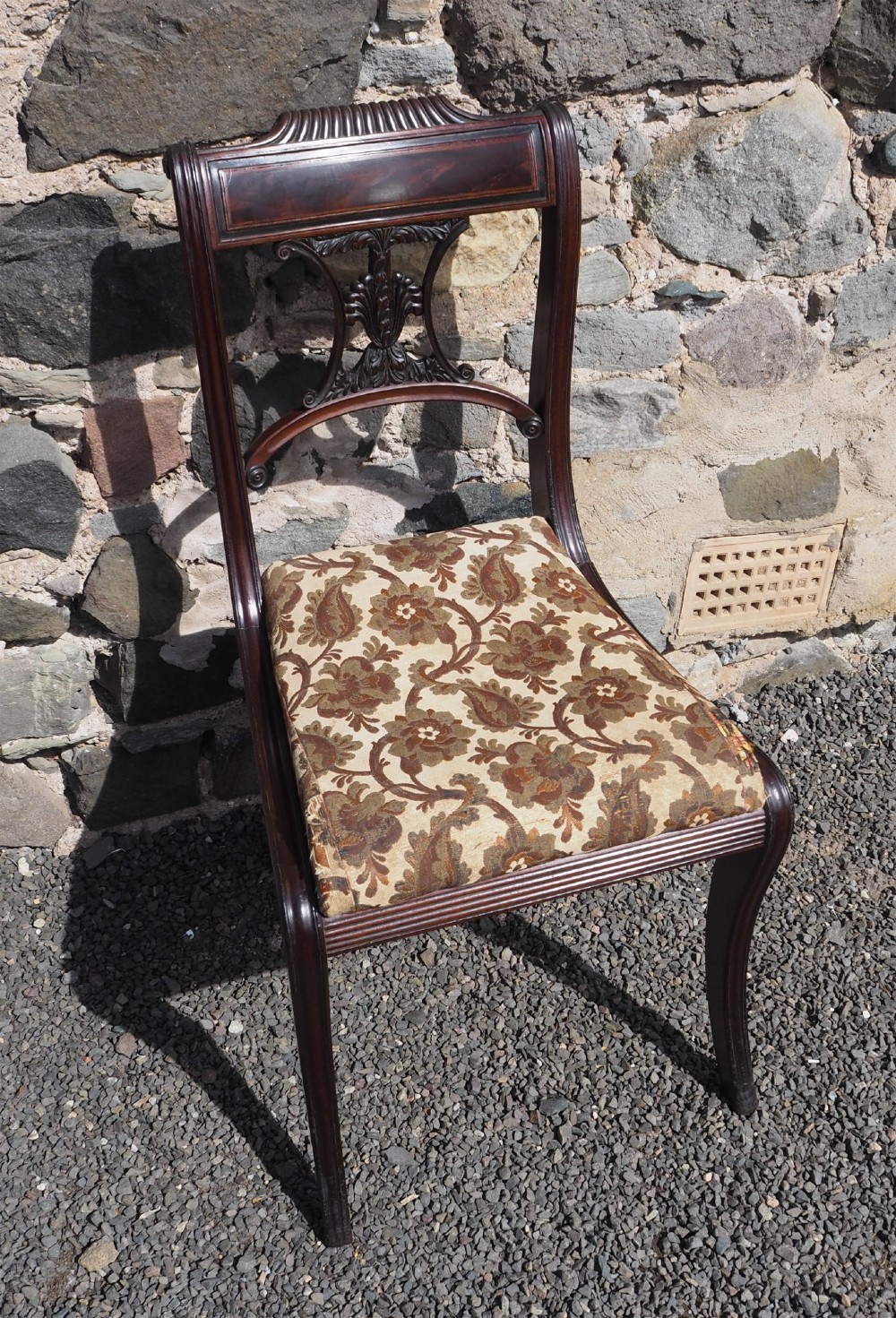 Regency Cuban Mahogany Hand Chair