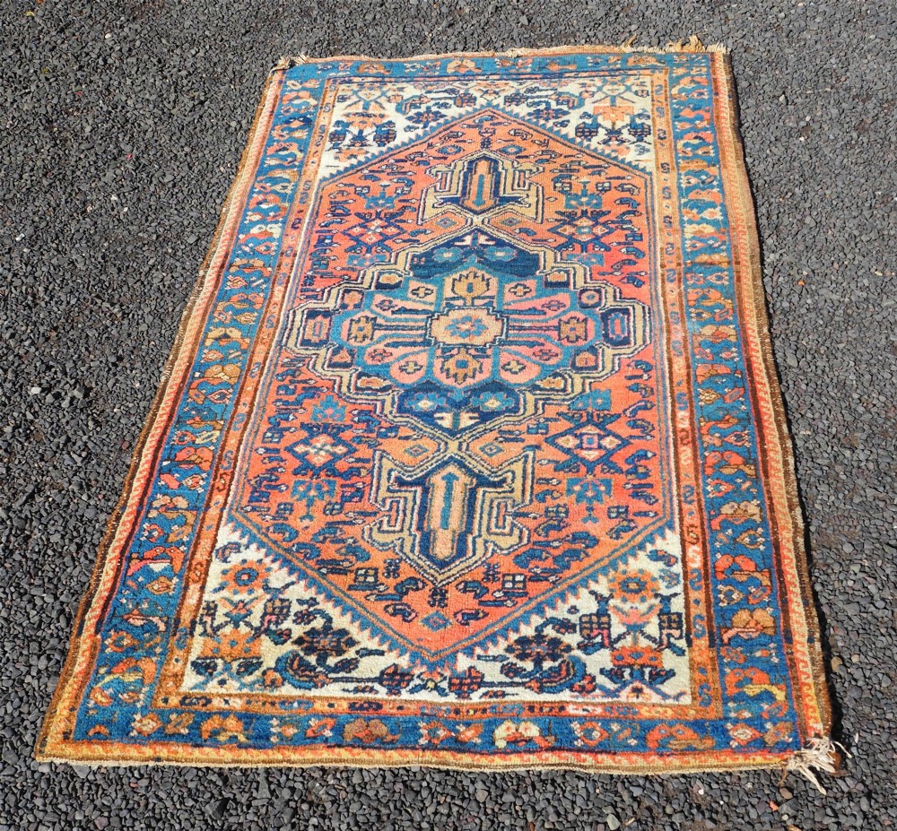 Antique Persian Hamadan Wool Rug