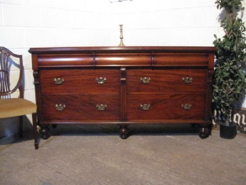 Antique Victorian Mahogany Chiffonier Sideboard C1860