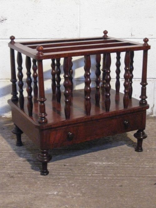 Superb Antique William 1v Mahogany Canterbury C1820