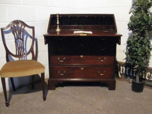 Antique Georgian Mahogany Bureau of Quality C1780
