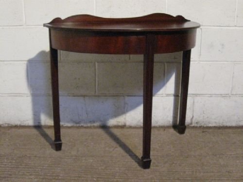 Antique Regency Mahogany Demi Lune Side Hall Table C1800
