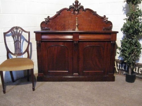 Antique Victorian Mahogany Chiffonier Sideboard C1880