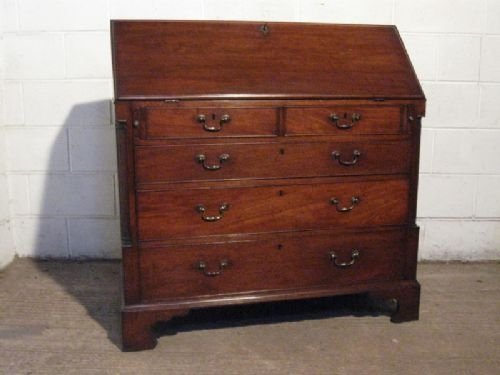 Superb Large Antique Georgian Mahogany Bureau C1780