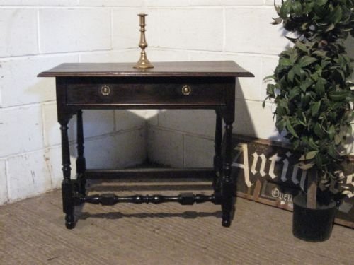 Lovely Antique Early Victorian Country Oak Peg Joined Side Table C1840