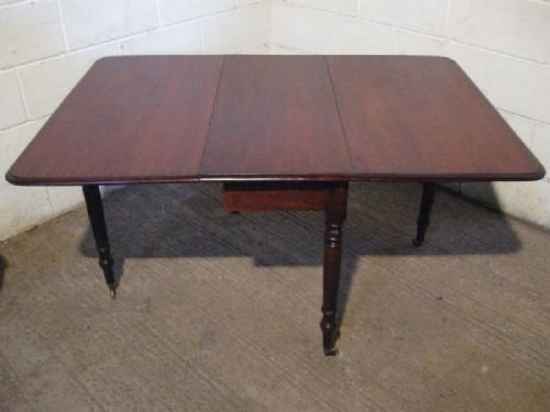 Lovely Antique Regency Mahogany Drop Leaf Dining Table  C1800