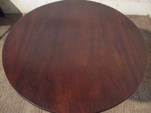 fig 1. ANTIQUE REGENCY MAHOGANY PLANK TILT TOP TABLE C1800