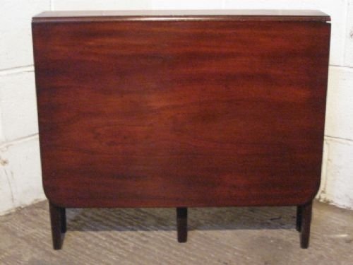 fig 1. ANTIQUE REGENCY MAHOGANY SLIM DROP LEAF SUTHERLAND TABLE C1800