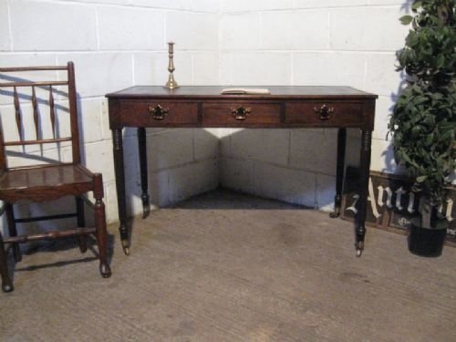 Antique Regency Oak Writing Desk Table C1800