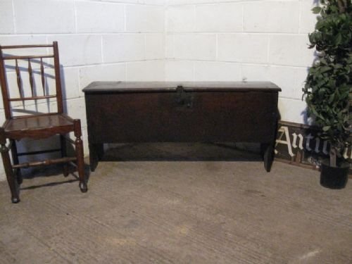 Antique Cromwellian Oak Chest Sword Box C1640