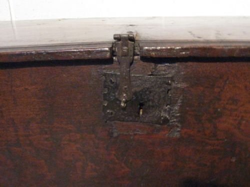 fig 1. ANTIQUE CROMWELLIAN OAK CHEST SWORD BOX C1640