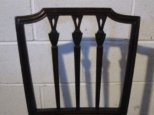 fig 1. ANTIQUE GEORGIAN MAHOGANY SIDE HALL CHAIR C1780
