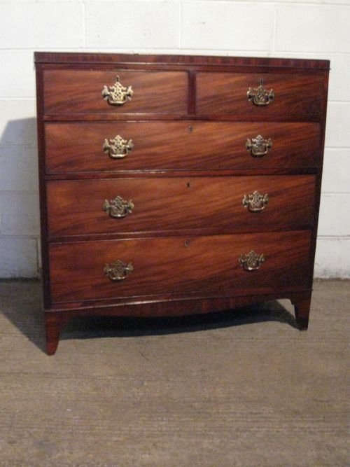Lovely Antique Regency Mahogany Chest of Drawers C1800