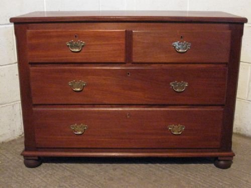 fig 1. ANTIQUE EDWARDIAN MAHOGANY SMALL CHEST OF DRAWERS C1900