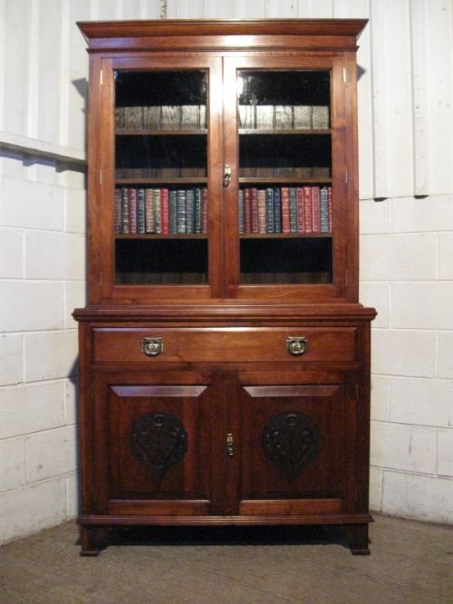 Superb Antique Arts & Crafts Walnut Bookcase Arthur Simpson of Kendal C1890