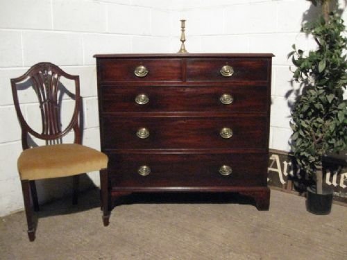 Superb Antique Georgian Mahogany Chest of Drawers C1780 Wdb160/11.1