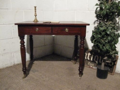 Antique Victorian Mahogany Side Table Writing Desk C1880 Wdb110/2.11