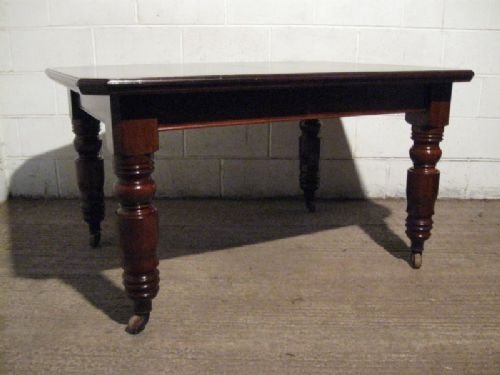 fig 1. SUPERB ANTIQUE VICTORIAN MAHOGANY WIND OUT EXTENDING DINING TABLE SEATS 8-10 C1880 WDB370/7.11
