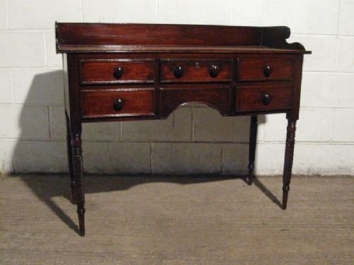 Antique Regency Mahogany Pedastal Desk C1800 Wdb180/9.11