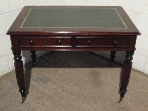 Antique William 1v Mahogany Desk C1820 Wdb260/9.11