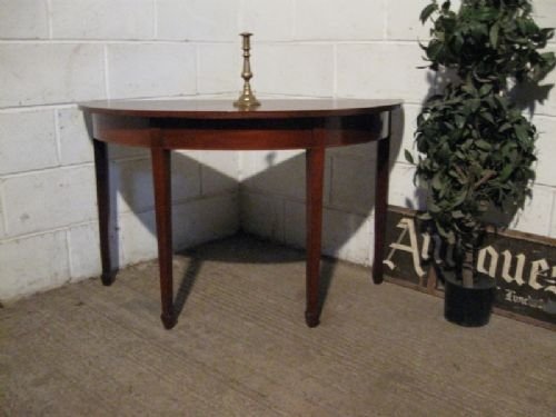 Antique Regency Mahogany Demi Lune Side Table C1800 Wdb85/11.11