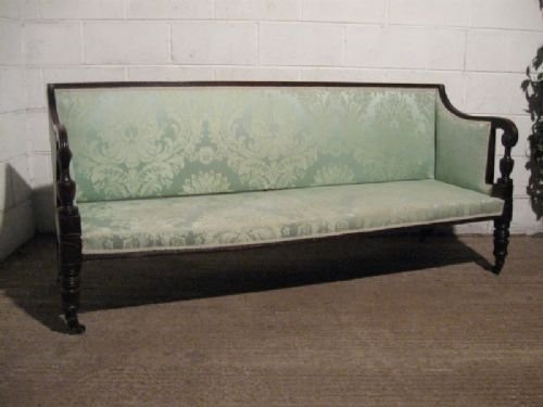 Lovely Antique Regency Mahogany Framed Sofa C1800 Wdb210/13.11