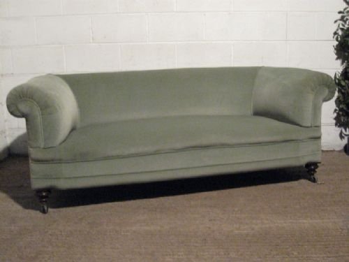 Lovely Antique Victorian Scroll Arm Chesterfield Sofa C1880 Wdb210/13.11
