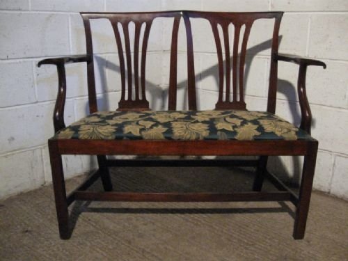 Superb Antique Georgian Mahogany Sofa with Two Chair Back C1780 Wdb170/19.11