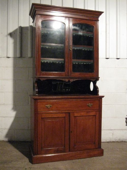 Antique Late Victorian Mahogany Library Bookcase C1890. Wdb320/23.11