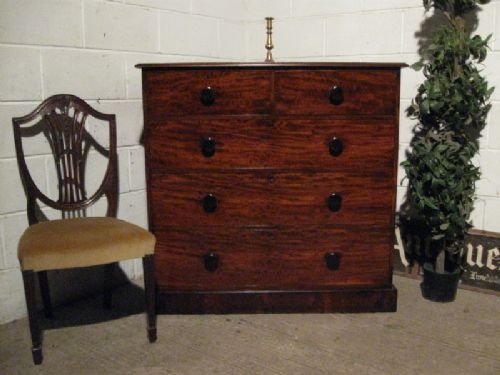 Antique Victorian Quality Mahogany Chest of Drawers C1880 Wdb190/25.11