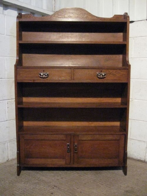 Antique Victorian Arts & Crafts Solid Oak Bookcase C1890 Wdb150/25.11