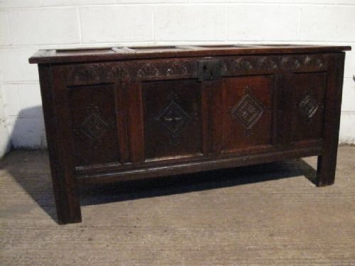 Antique James 11 Country Oak Coffer C1680 Wdb260/25.11