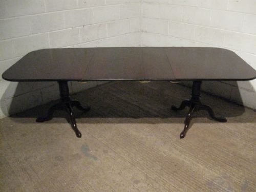 Antique Edwardian Georgian Revival Extending Solid Mahogany Dining Table Seats 12 C1900 Wdb330/25.11