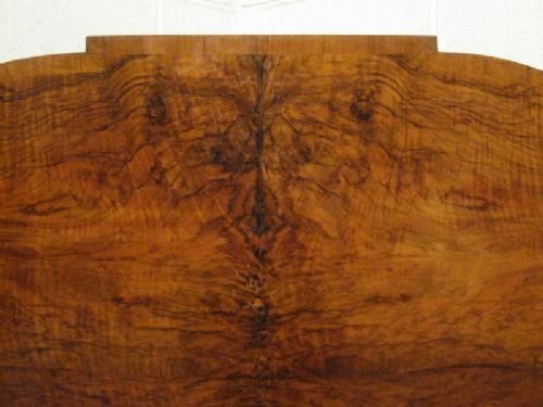 fig 1. ANTIQUE EDWARDIAN BURR WALNUT DOUBLE BEDSTEAD C1900 WM10/3.12