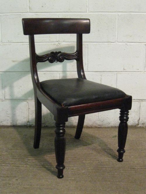 fig 1. LOVELY SET SIX ANTIQUE WILLIAM 1V CUBAN MAHOGANY DINING CHAIRS C1820 WDB160/6.12
