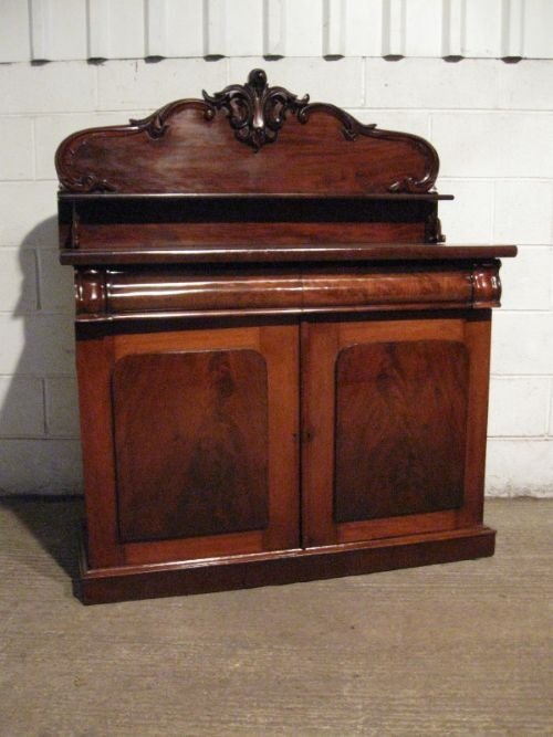 Antique Early Victorian Mahogany Chiffonier Sideboard C1850 Wdb160/7.12