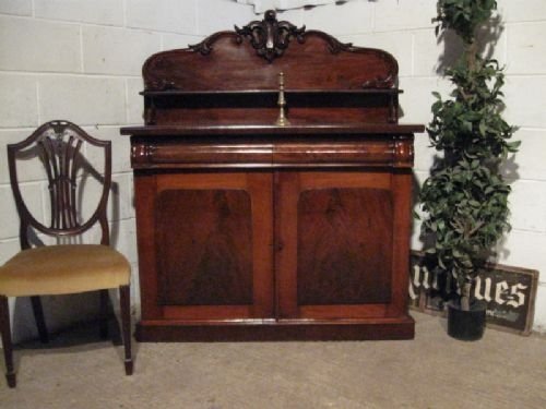 fig 1. ANTIQUE EARLY VICTORIAN MAHOGANY CHIFFONIER SIDEBOARD C1850 WDB160/7.12