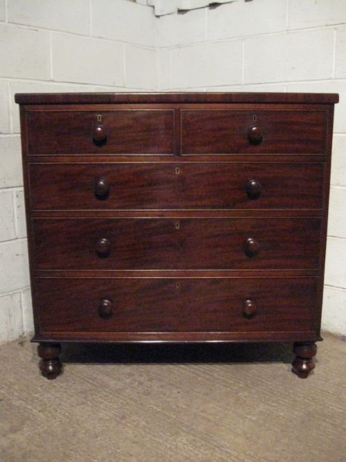 Antique Victorian Mahogany Chest of Drawers C1860 Wdb200/9.12