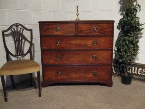 Antique Georgian Regency Mahogany Chest of Drawers C1800 Wdb220/9.12