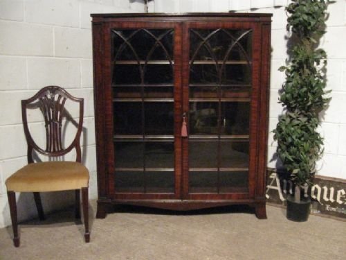 Antique Regency Mahogany Bookcase Display Cabinet C1800 Wdb220/9.12