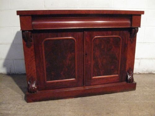 Antique Victorian Flamed Mahogany Chiffonier Sideboard C1850 Ewdb120/10.12