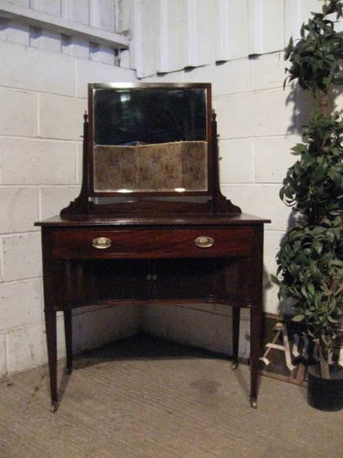Superb Antique 19th Century Mahogany Dressing Table by Druce & Co Baker St, London C1860 Ewdb70/10.12