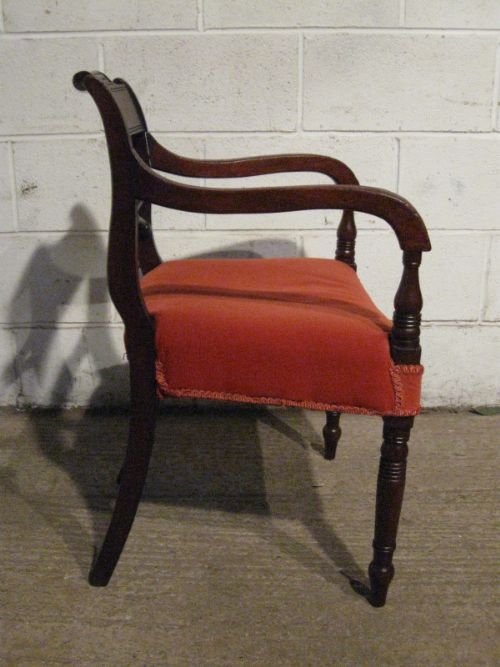 Antique Regency Mahogany Side or Desk Chair C1800 Ewb40/10.12