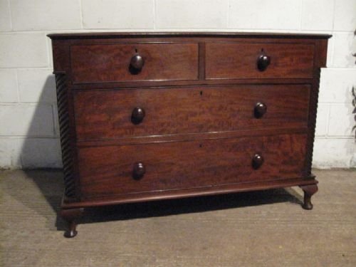 Unusual Antique Victorian Mahogany Chest of Drawers C1860 E28.12wdb110/18.12