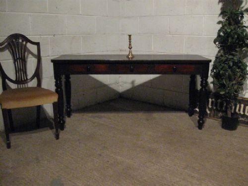 fig 1. LOVELY ANTIQUE VICTORIAN CUBAN MAHOGANY LONG SIDE OR SOFA TABLE C1860 E.18.1/WP60/19.1