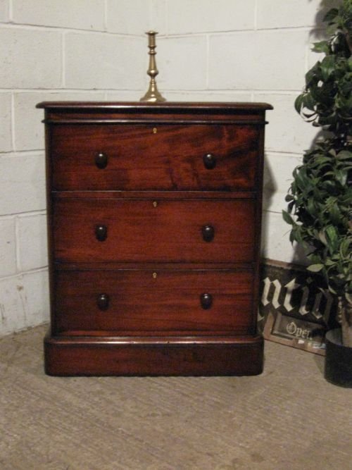Antique Victorian Small Mahogany Chest of Drawers C1860 Wdb100/19.1