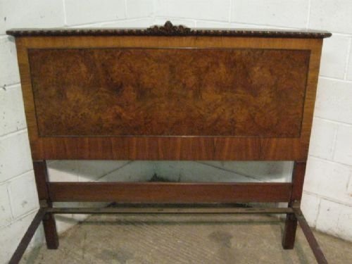 fig 1. ANTIQUE EDWARDIAN BURR WALNUT DOUBLE BED C1900 E.25.WDB40/22.1
